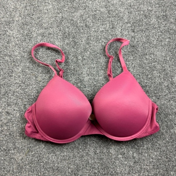PINK by VICTORIA’S SECRET Women’s Maroon Wear Everywhere Push-Up Bra Size: 36B - Picture 1 of 6